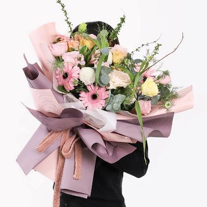 Papel de regalo de flores de algodón coreano, papel de regalo