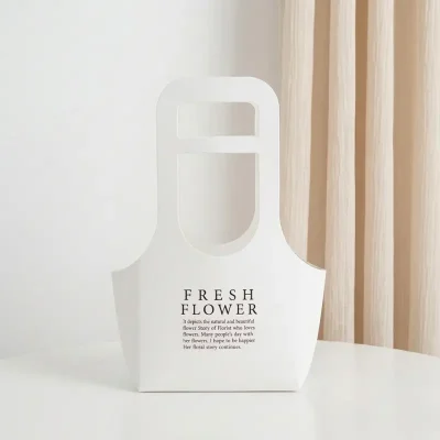 Bolsa para flores ''FRESH FLOWER'' - Blanco