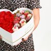 CAJAS EN FORMA DE CORAZÓN PARA FLORES