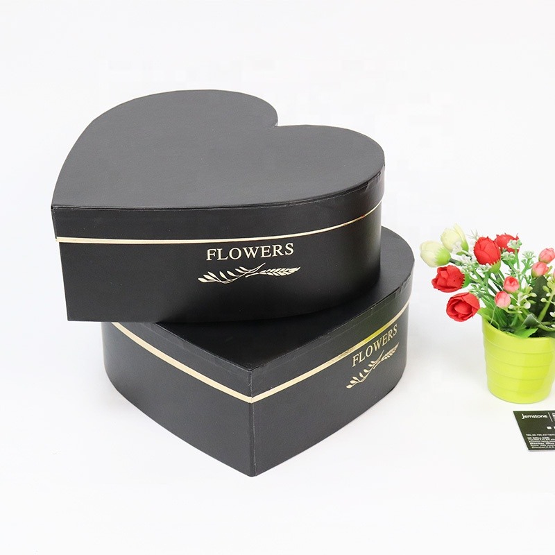 huxi-us 3 cajas de regalo en forma de corazón para flores en forma de  corazón, cajas de flores de papel, caja de regalo de mármol con corazón,  caja de