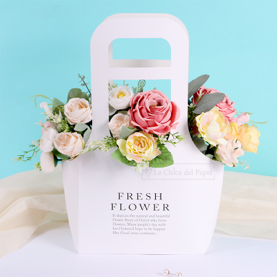 BOLSITA TIPO CANASTA (10 PZAS) ó (1 PZA) - Blanco