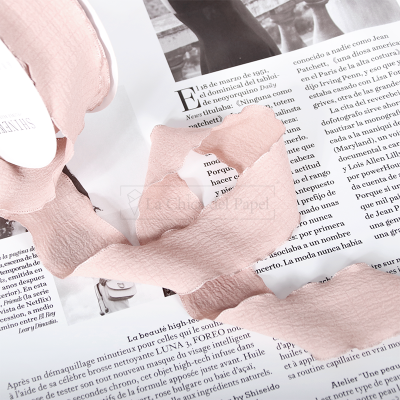 LISTÓN ONDULADO 4CM DE ANCHO SUAVE - Capuchino