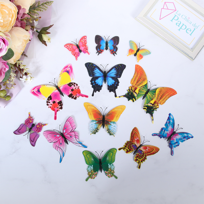 MARIPOSAS DECORATIVAS PARA BOUQUETS (12 PZS) - COLORES