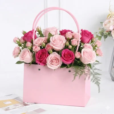 Bolsa rectangular para flores
