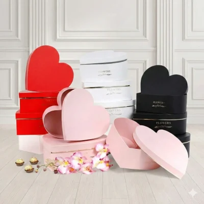 SET DE 3 CAJAS GRANDES CORAZÓN