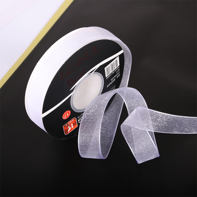 LISTON DE ORGANZA 20 MTS X 2.5 CM - Blanco