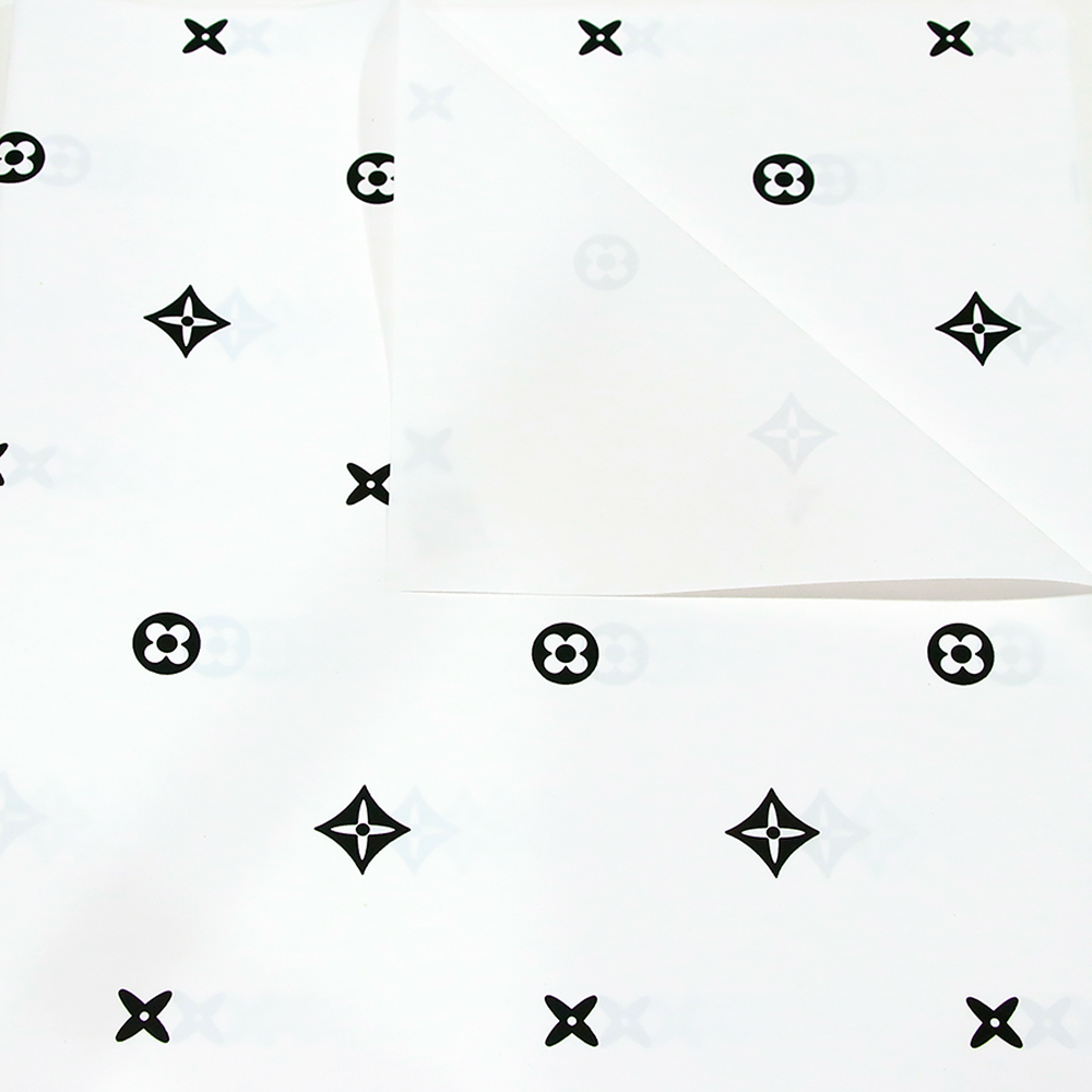 papel coreano con logotipo de louis vuitton