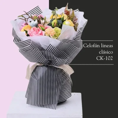 Celofán coreano rayado