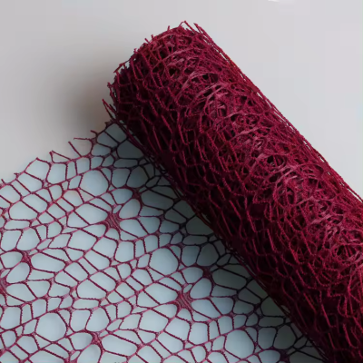 MALLA TEXTIL PARA ARREGLOS FLORALES - Vino