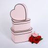 CAJAS EN FORMA DE CORAZON SET DE 3 PIEZAS MOD 717