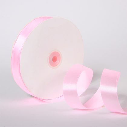 ROLLO DE LISTON SATINADO LISTON DE SATIN LISTON DE POLIESTER LC-030 ROSA PASTEL