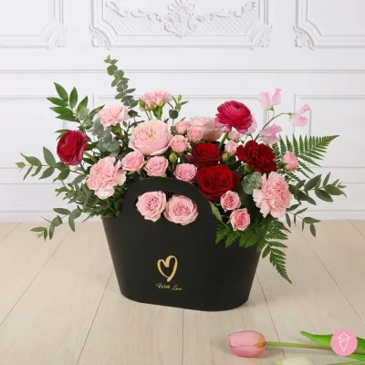 CANASTA DE CARTON PARA FLORES