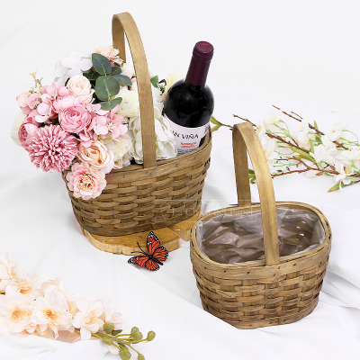 JUEGO DE 2 CANASTAS COREANAS DE MADERA - FIBRA