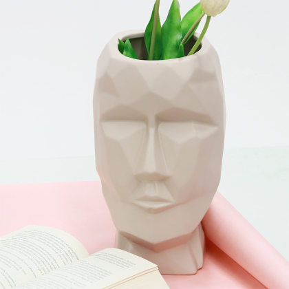 VASIJA DE CERAMICA ROSTRO