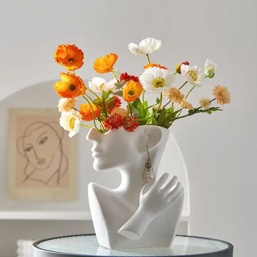 JARRON FLORERO EN FORMA DE BUSTO