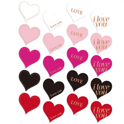 TARJETAS PARA DEDICATORIAS CORAZONES (60 PIEZAS) - Corazones