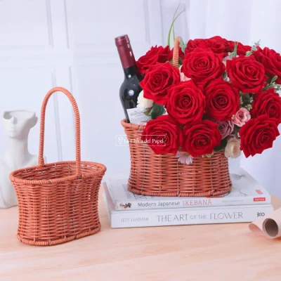 JUEGO DE 2 CANASTAS COREANAS TEJIDAS