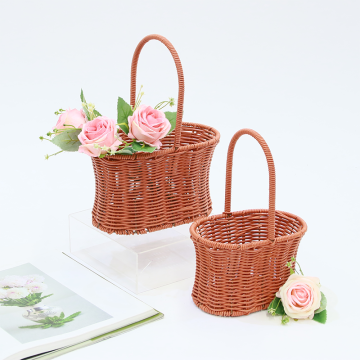 CANASTAS PARA FLORES HECHAS DE RATTAN CN-008