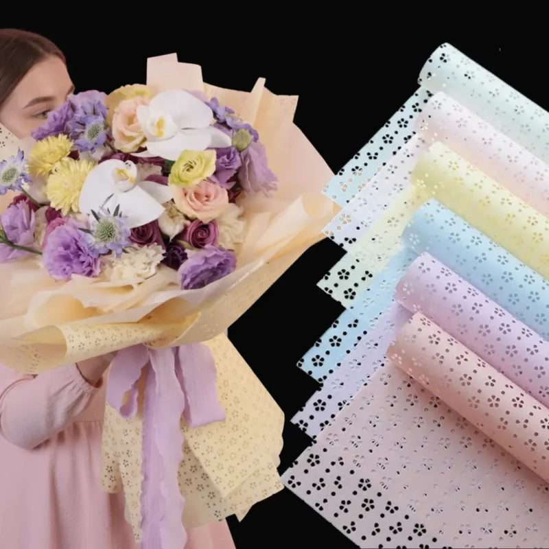 PAPEL PERFORADO FLORECITAS