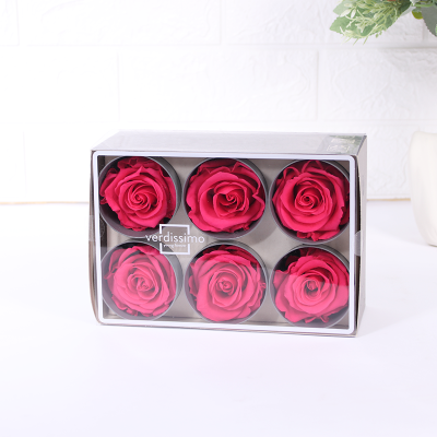 CAJA CON 6 ROSAS ETERNAS - STANDARD - Rosa