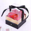 Caja de acrílico de lujo para flores