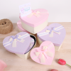 3 CAJAS CORAZON CON MOÑO
