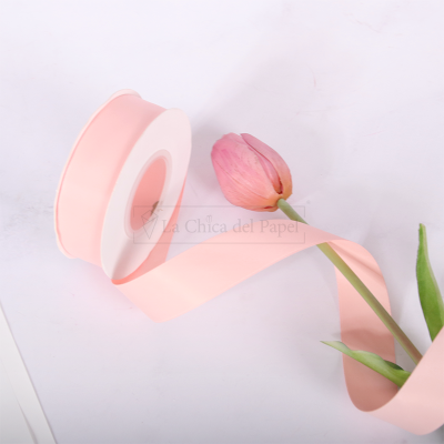 LISTÓN DE TELA ULTRA SUAVE (2.5 CM X 18 METROS) - Durazno