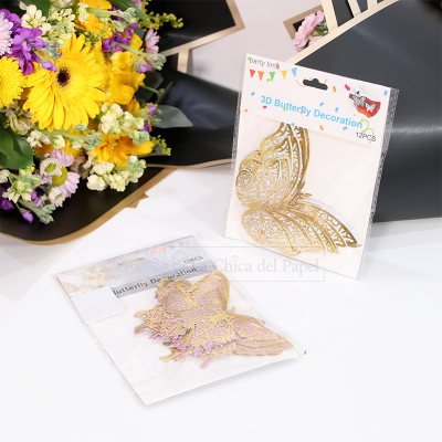 MARIPOSAS CON ALA DOBLE Y BRILLOS