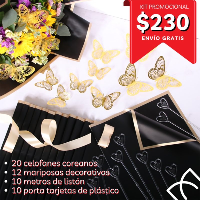 KIT PROMOCIONAL CELOFÁN COREANO Y ACCESORIOS