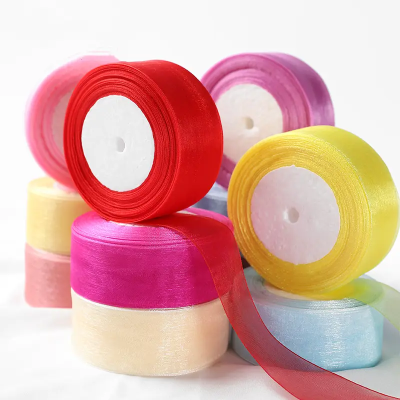 LISTON FINO DE ORGANZA 3.8 CM X 45 METROS