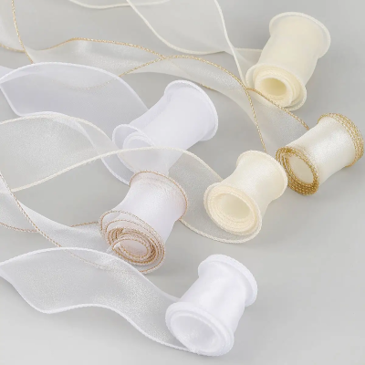 LISTÓN FINO DE ORGANZA EN ROLLO 7 CM DE ANCHO