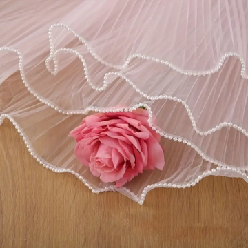 MALLA TEXTIL DECORATIVA ORILLA CON PERLITAS