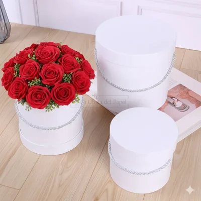 JUEGO DE 3 CAJAS CILINDRICAS PREMIUM