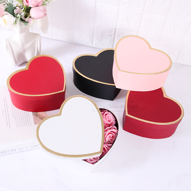 SET DE 3 CAJAS EN FORMA DE CORAZÓN