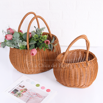 SET DE 2 CANASTAS GRANDES CON ASAS - FIBRA