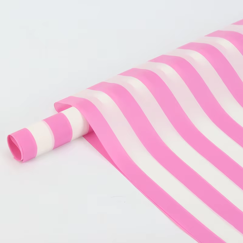 CELOFAN COREANO RAYADO CK-001 ROSA