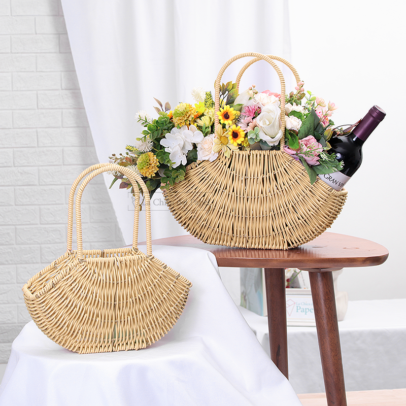 canasta asiática para arreglos florales