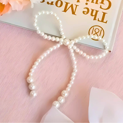 MOÑO DECORATIVO DE PERLAS PARA ARREGLOS FLORALES