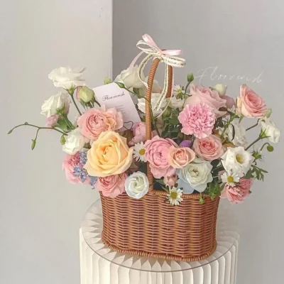 CANASTA KOREANA PARA FLORES