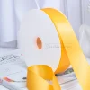 LISTON SATINADO DE 4 CM SATIN COLOR AMARILLO CANARIO LC-28D