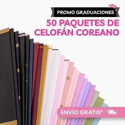 Promoción de 50 paq. de Celofan Coreano